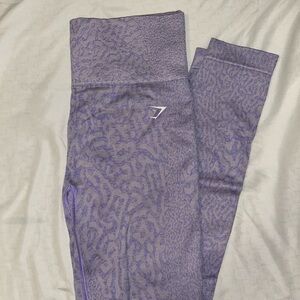 Purple Patterned Leggings